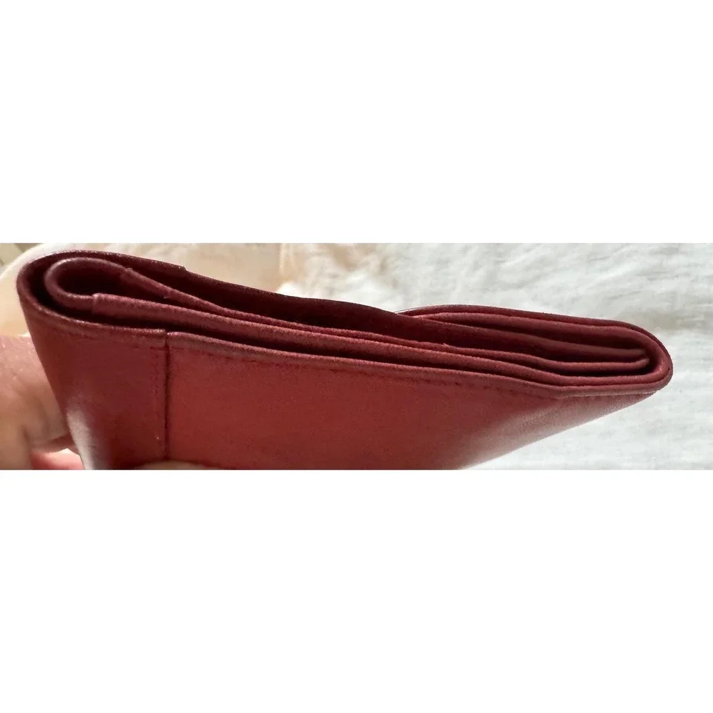 Loewe buttery‎ soft red leather Wallet,  Could be used as clutch GUC